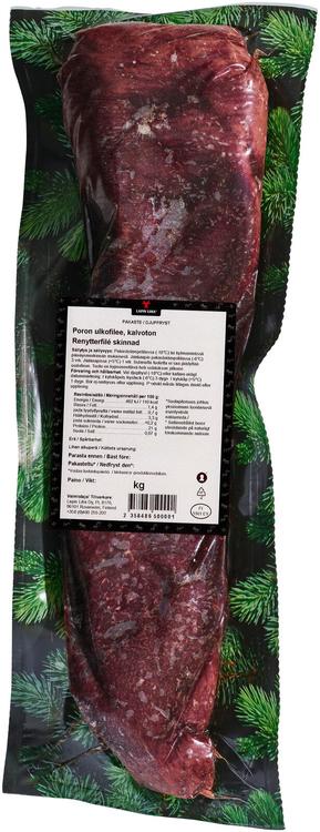 Lapin Liha poron ulkofilee kalvoton noin 400g pakaste