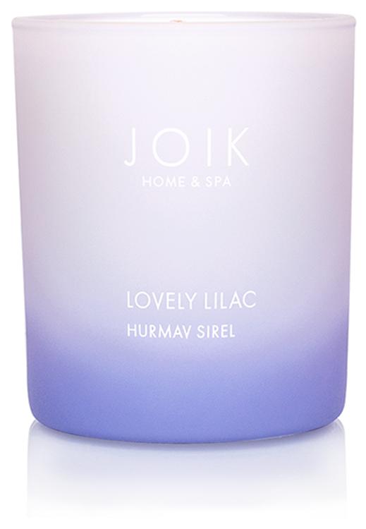 Joik home & spa rapsivahast lõhnaküünal hurmav sirel, 150 gr, värvilises klaasis