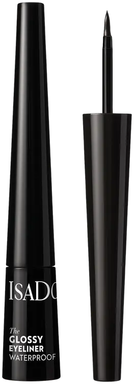 Isadora The Glossy Eyeliner silmänrajauskynä 40 Chrome Black 2,5 ml