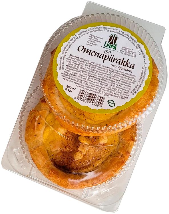 Jokioisten Iso omenapiirakka 2x130g pakattu