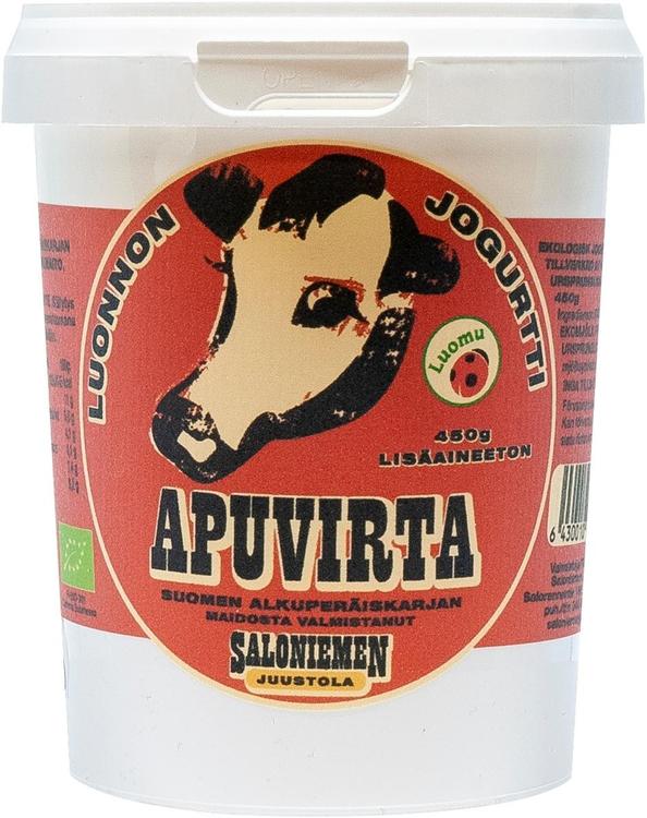 Apuvirta luomu lehmän jogurtti 450g