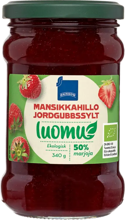 Rainbow mansikkahillo luomu 340 g