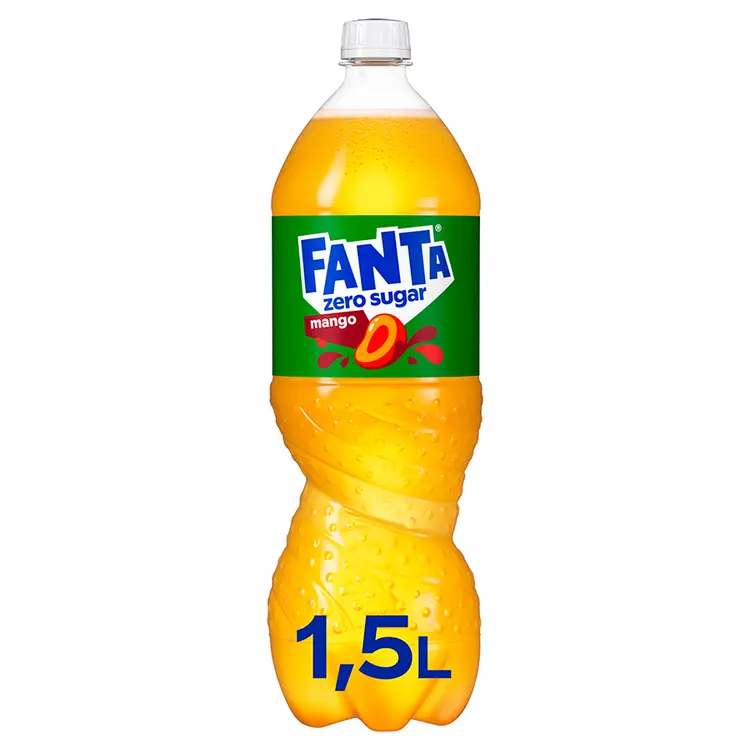 Fanta Mango Zero virvoitusjuoma muovipullo 1,5 L