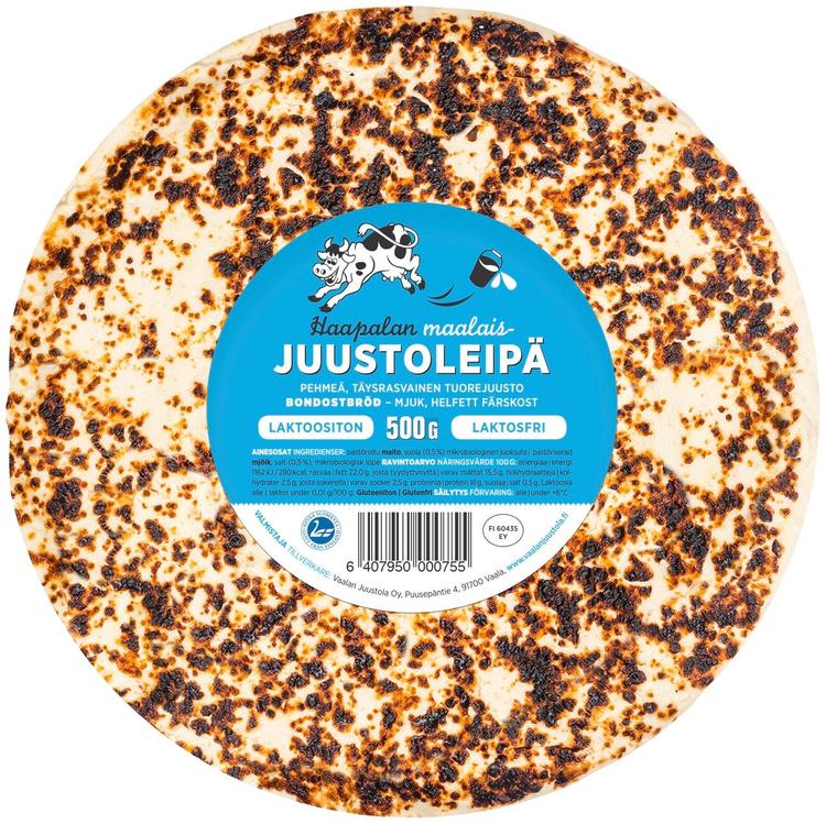 Haapalan laktoositon juustoleipä 500g
