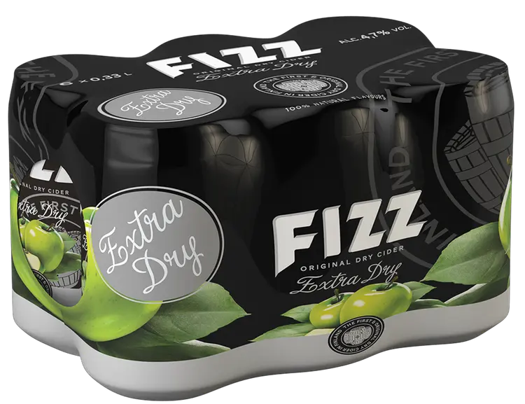 6 x Fizz Extra Dry siideri 4,7% 0,33 l tlk kutiste