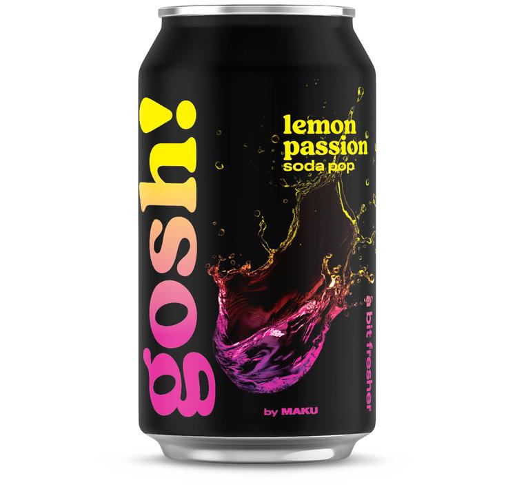 Gosh! Lemon Passion Soda Pop virvoitusjuoma 0,33l tlk