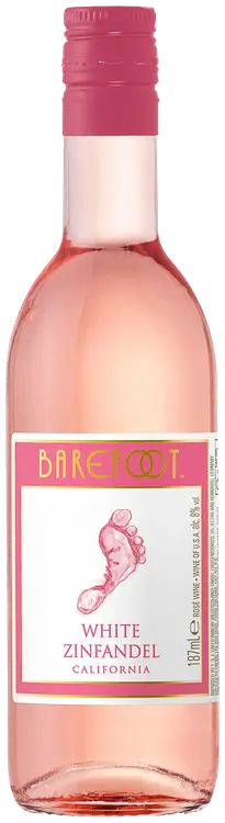 Barefoot  white zinfandel roseeviini 8 til- % 0,187 l plo