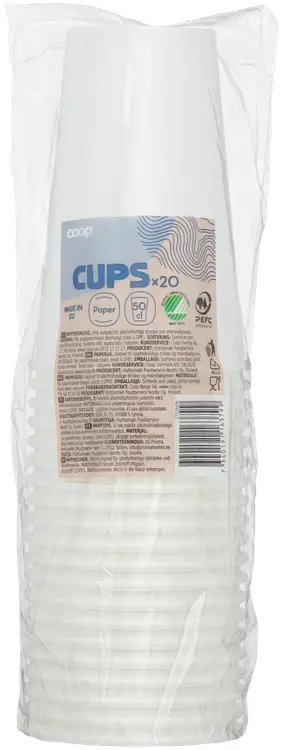 Coop kartonkikuppi 50 cl 20 kpl