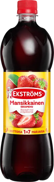 Ekströms mansikkainen sekamehutiiviste 0,95l