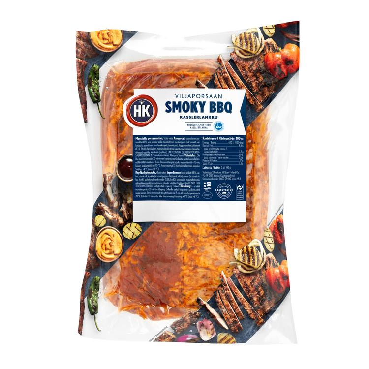 HK Viljaporsaan Kasslerlankku smoky BBQ n. 1,2 kg