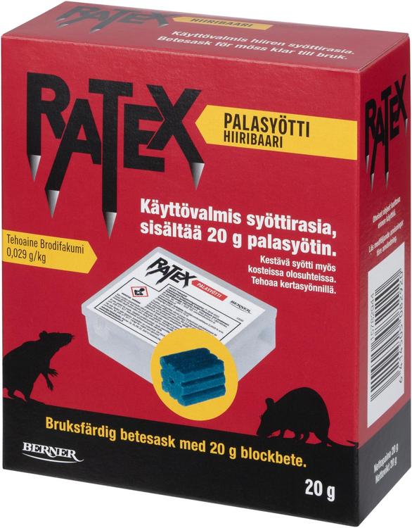 Ratex palasyötti 20g syöttirasiassa