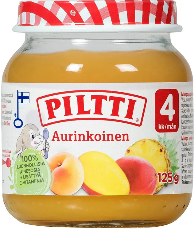 PILTTI 125g Aurinkoinen hedelmäsose 4kk