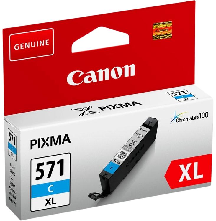 Canon Mustepatruuna CLI-571XL syaani