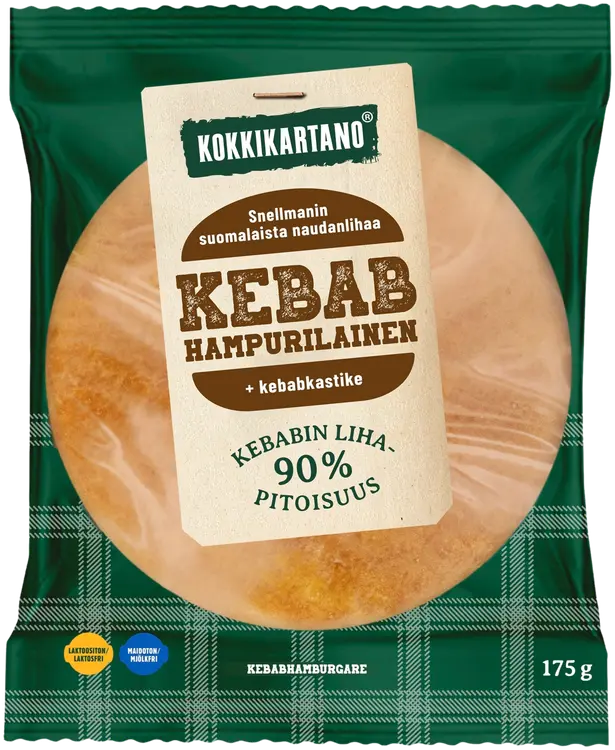 Kokkikartano Kebabhampurilainen 175g