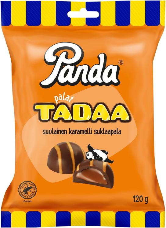 Panda Palat Tadaa suolainen karamelli suklaapala 120g