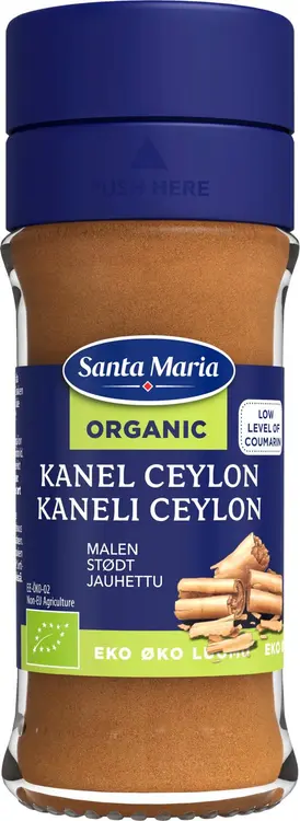 Santa Maria Luomu Kaneli Ceylon Luomu, purkki 33g