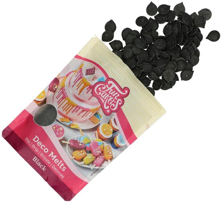Funcakes decomelts -napit, musta 250g