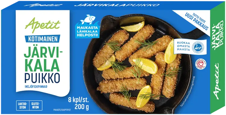 Apetit Kotimainen Järvikalapuikko pakaste 200g