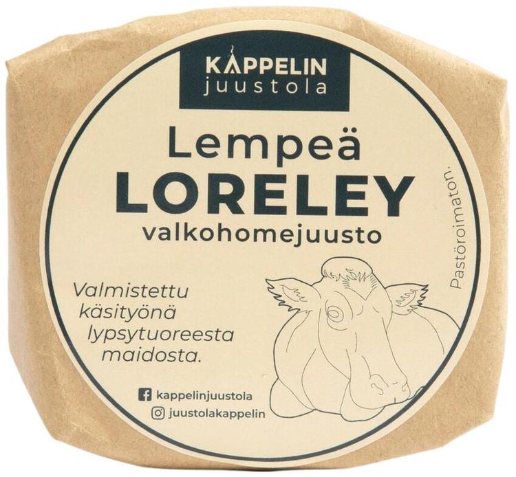 VALKOHOMEJUUSTO LEMPEÄ LORELEY - 200G, PASTÖROIMATON