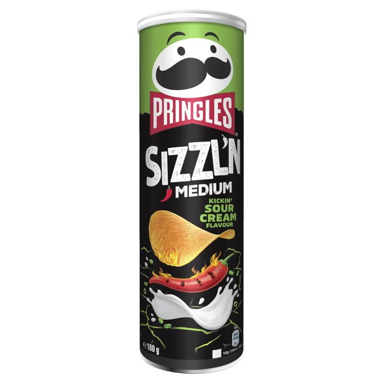 PRINGLES SIZZL'N Kickin' Sour Cream 180g