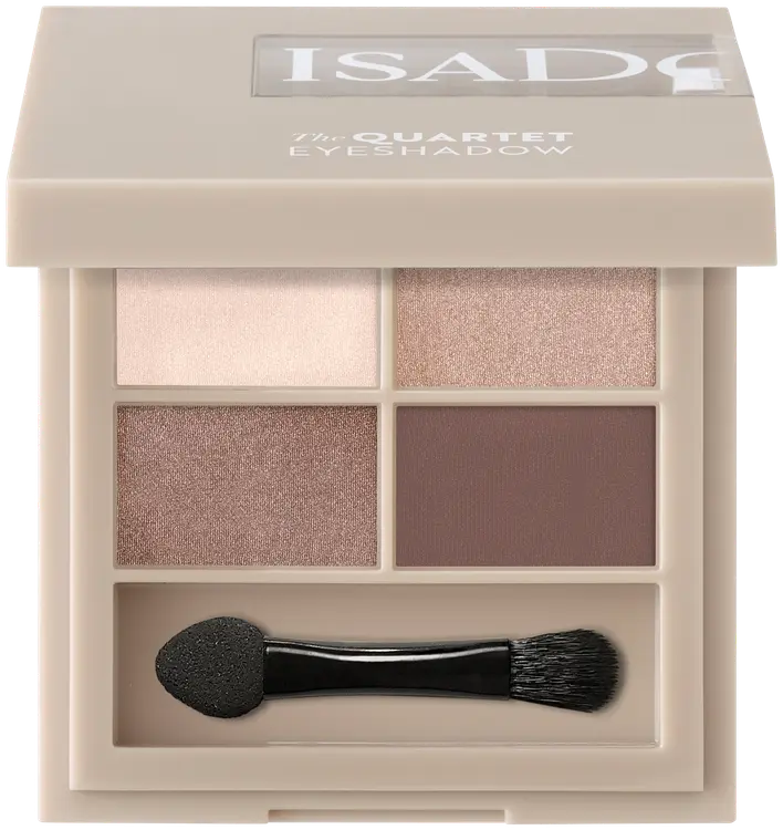 Isadora The Eyeshadow Quartet luomiväripaletti 04 Cappuccino 3,5 g