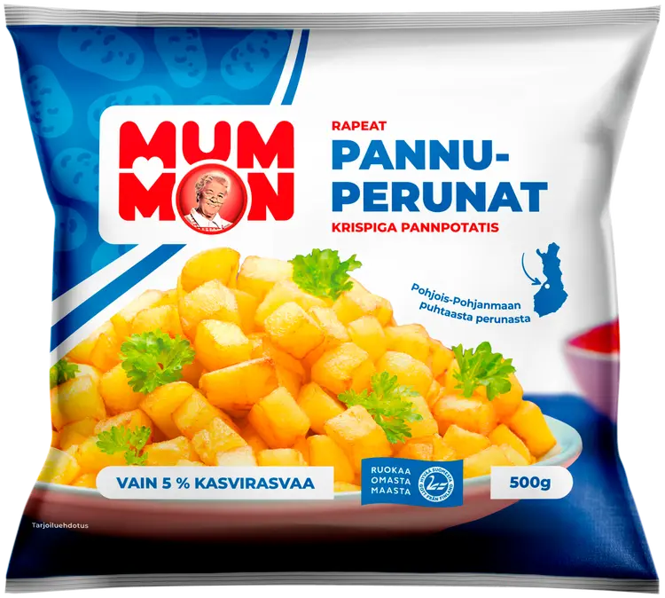 Mummon Rapeat Pannuperunat 500 g, pakaste