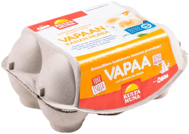 Kultamuna vapaan kanan munia XL 6