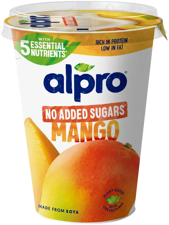 Alpro More fruit, no added sugars Hapatettu soijavalmiste mango 400g