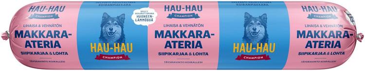 Hau-Hau Champion Makkara-ateria siipikarjaa ja lohta 500 g