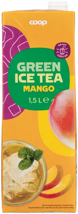 Coop vihreä jäätee mango 1,5 l