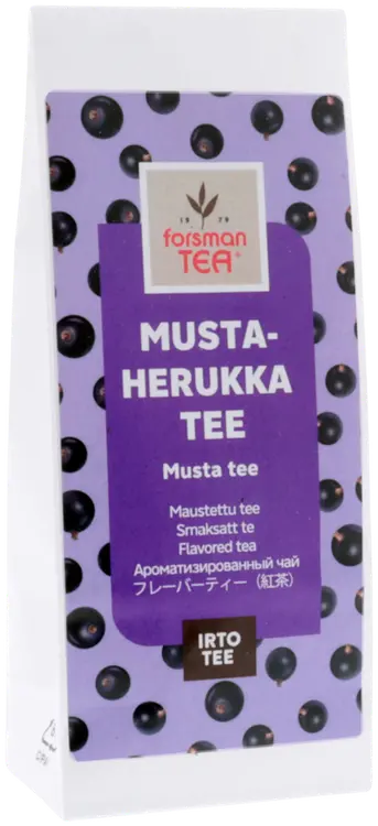 Forsman tea Mustaherukkatee musta maustettu irtotee 60 g