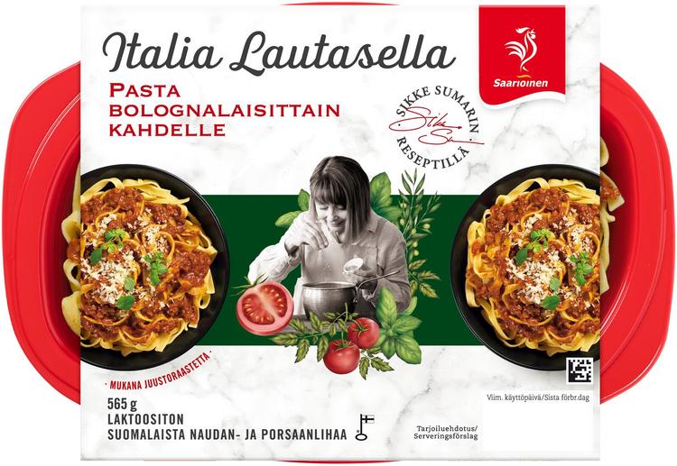 Saarioinen Pasta bolognalaisittain kahdelle 565g