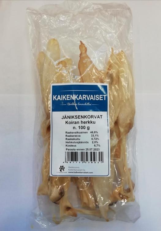 Olympian Jäniksenkorva koiran herkku 100g