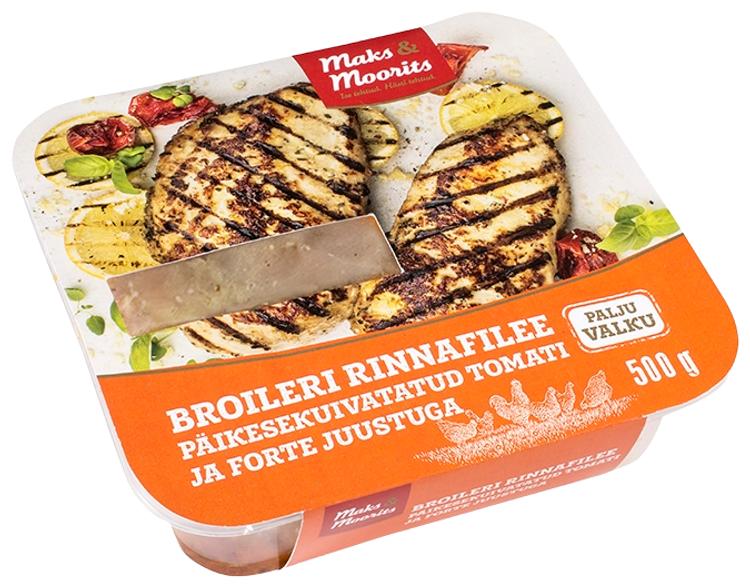 Broileri rinnafilee päikesekuivatatud tomati ja Forte juustuga 500g