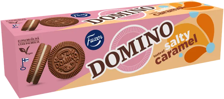 Fazer Domino Salty Caramel keksi 175g