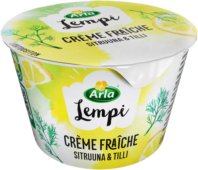 Arla Lempi Crème fraîche 200 g sitruuna-tilli laktoositon