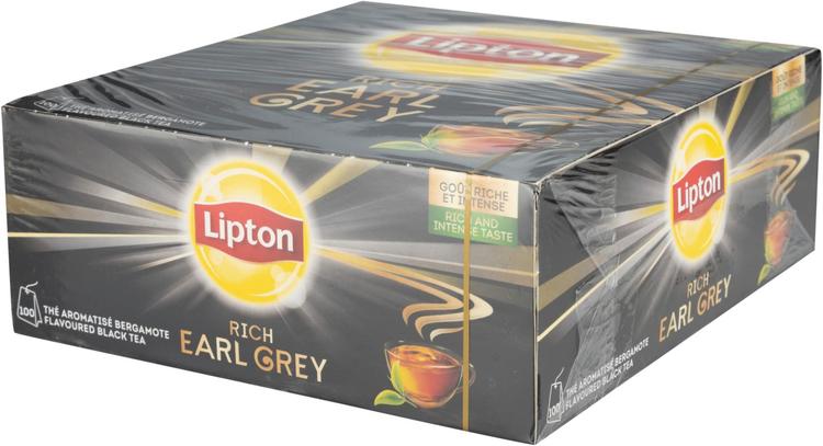 Lipton 100ps Earl Grey musta tee