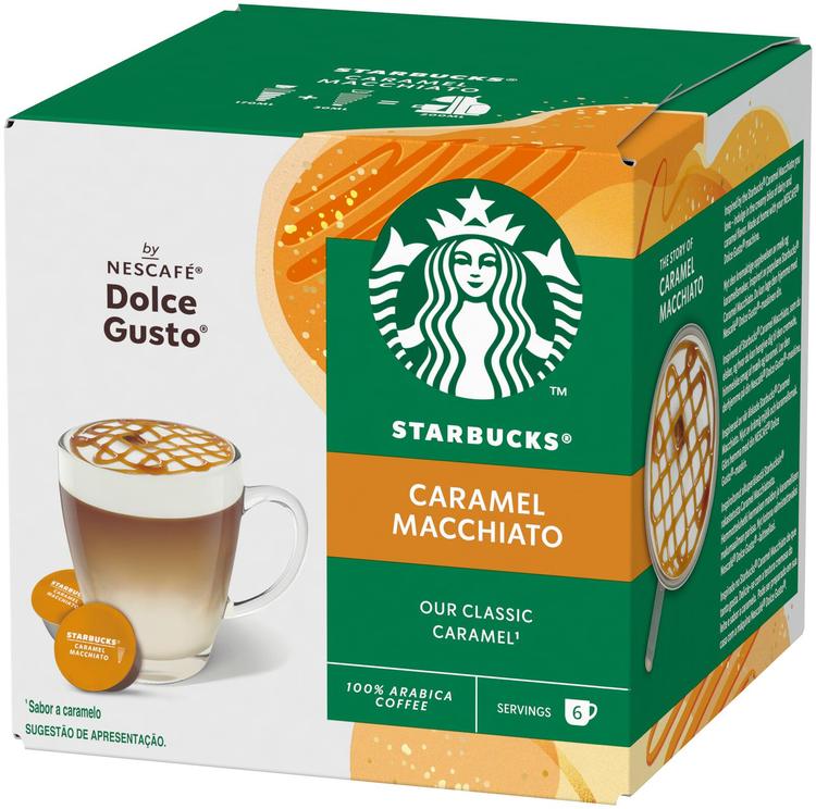 Starbucks Nescafé Dolce Gusto 12 kaps/127,8g Caramel Macchiato maitokahvikapseli