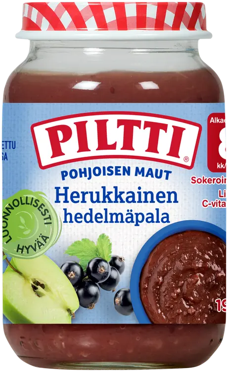 PILTTI Pohjoisen maut 190g Herukkainen hedelmäpala 8kk