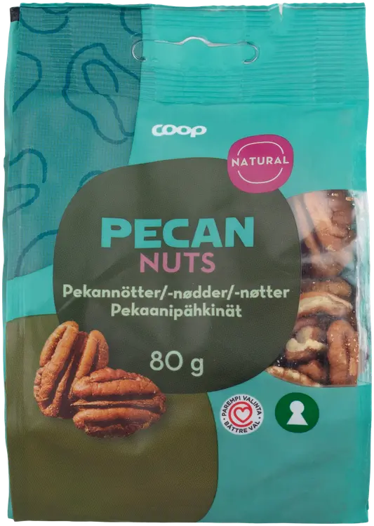 Coop pekaanipähkinät 80 g