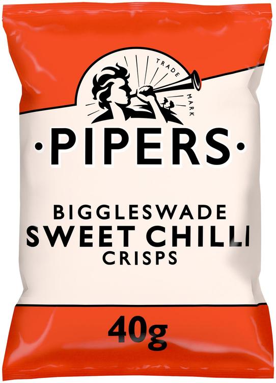 Pipers Crisps Biggleswade sweet chili perunalastu 40g