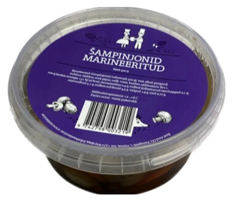 Marineeritud šampinjonid 500g