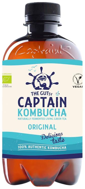 400ml The Gutsy Captain Kombucha Original kombucha-juoma LUOMU