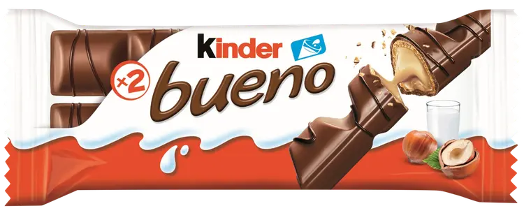 Kinder Bueno 43g maitosuklaapäällysteinen vohveli maitoisalla hasselpähkinätäytteellä