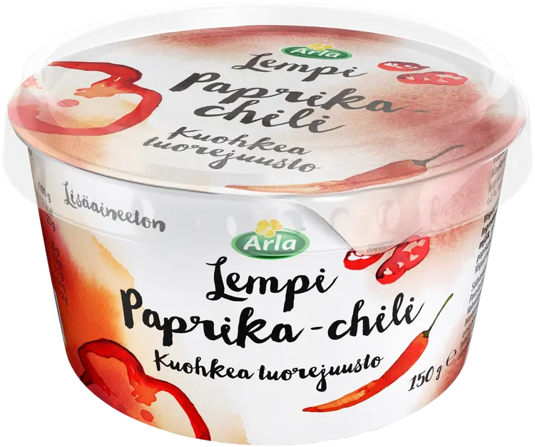 Arla Lempi Paprika & chili tuorejuusto kuohkea 150 g