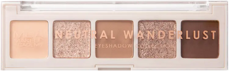 MUA Make Up Academy Eyeshadow Palette 5 shades 3,2 g Neutral Wanderlust luomiväripaletti