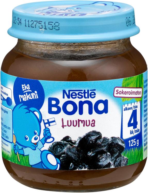 Nestlé Bona 125g Luumua hedelmäsose 4kk