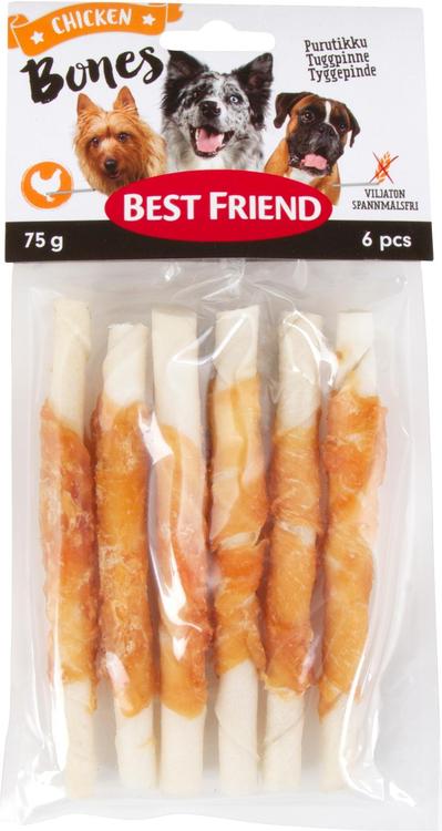 Best Friend Bones Purutikku kanalla 12cm 6kpl 75g