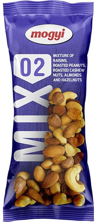 Mix 02- röstitud maa-ja sarapuupähklite, rosinate, india pähklite, mandlite segu 100 g