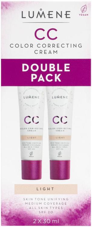 Lumene CC Color Correcting Cream SPF20 Light Tuplapakkaus